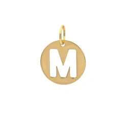 Colgante Medal Letter Oro 18K