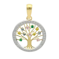 Colgante Árbol de la Vida Color Oro 18K
