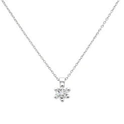 Collar Elia Diamante 0,14ct G-SI Oro Blanco 18K