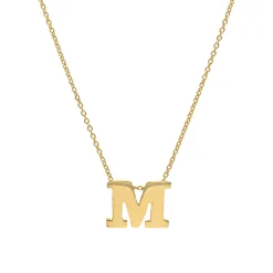 Collar Letra Oro 18K