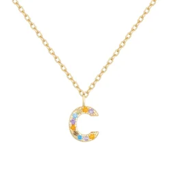 Collar Letter Colors Plata Dorada