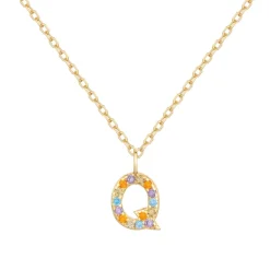 Collar Letter Colors Plata Dorada