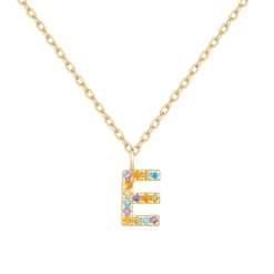 Collar Letter Colors Plata Dorada