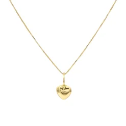 Collar Mini Corazón Oro 18K
