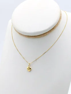 Collar Mini Corazón Oro 18K