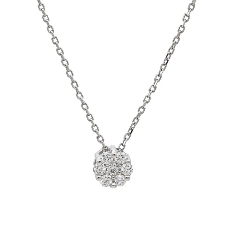 Collar Nera Diamantes 0,13ct Oro Blanco 18K
