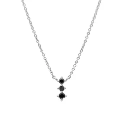Collar Neri Black Diamantes 0,04t Oro Blanco 18K