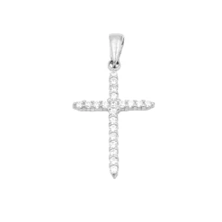Cruz Harmony Oro Blanco 18K