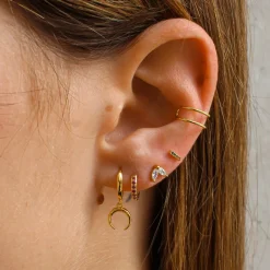 Ear Cuff Brisa Plata Dorada