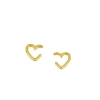 Ear Cuff Corazón Plata Dorada