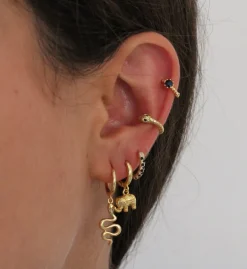 Ear Cuff Culebra Plata Dorada