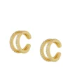 Ear Cuff Doble Acra Plata Dorada