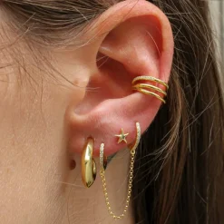 Ear Cuff Farah Plata Dorada