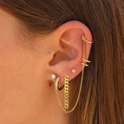 Ear Cuff Hope Plata Dorada