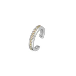 Ear Cuff Idoia Champagne Plata