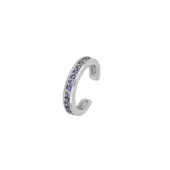 Ear Cuff Idoia Lila Plata