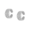 Ear Cuff Triple Balls Plata