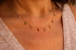 Gargantilla Baguette Oro 18K