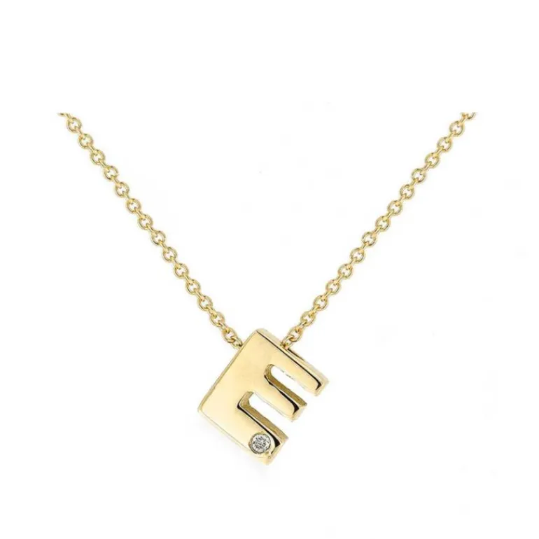 Gargantilla Diamond Letter Oro 18K
