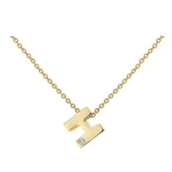 Gargantilla Diamond Letter Oro 18K