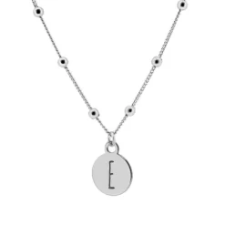 Gargantilla Medal Letter Plata