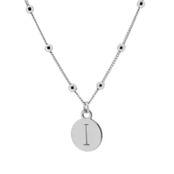 Gargantilla Medal Letter Plata