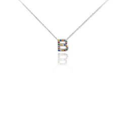 Gargantilla Multi Letter Plata