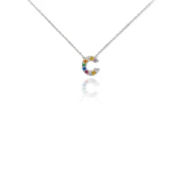 Gargantilla Multi Letter Plata