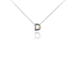Gargantilla Multi Letter Plata