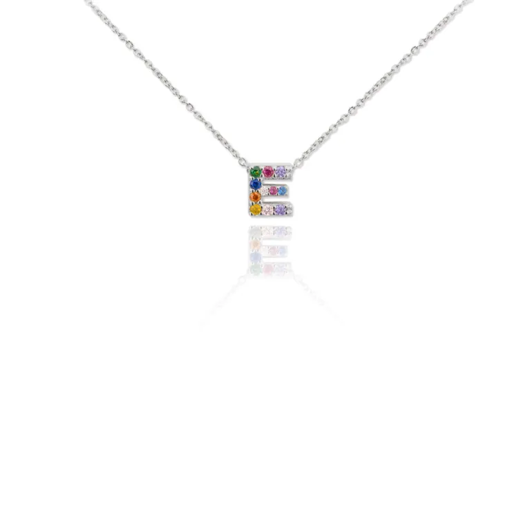 Gargantilla Multi Letter Plata