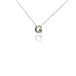 Gargantilla Multi Letter Plata