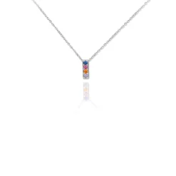 Gargantilla Multi Letter Plata
