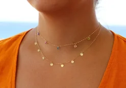 Gargantilla Violeta Oro 18K