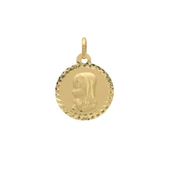 Medalla Virgen Niña Circle Oro 18K