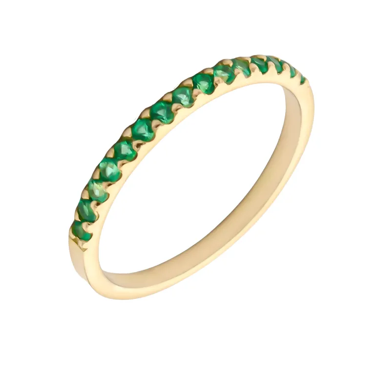 Media Alianza Bella Esmeralda Oro 18K
