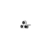 Pendiente Adis Black Plata