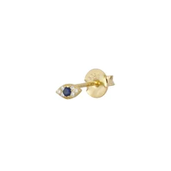 Pendiente Mini Blue Eye Plata Dorada