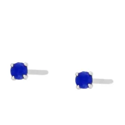 Pendiente Mini Blue Plata