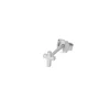 Pendiente Mini Cross Plata