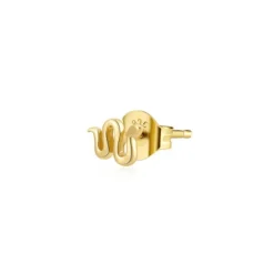Pendiente Mini Snake Plata Dorada