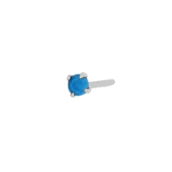 Pendiente Mini Turquesa Plata