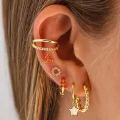 Pendientes Ayla Plata Dorada
