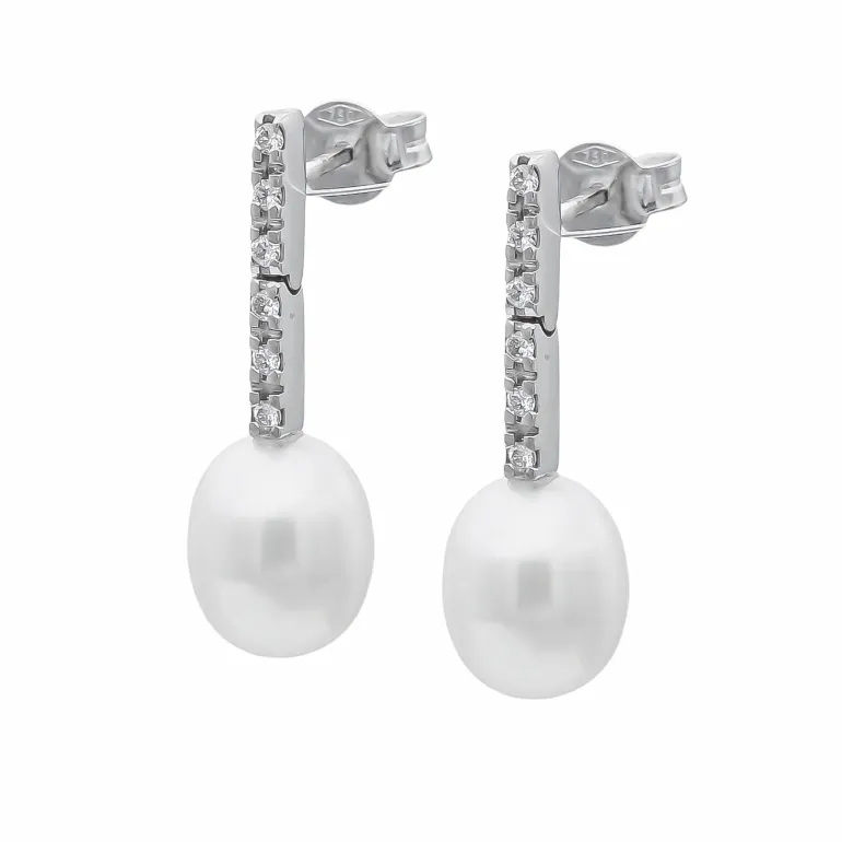 Pendientes Beatrix Diamantes Oro Blanco 18K