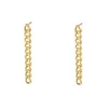 Pendientes Chain Plata Dorada