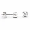 Pendientes Claw Diamantes Oro Blanco 18K