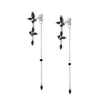 Pendientes Colette Black Plata