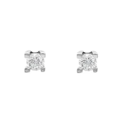 Pendientes Donna Diamantes Personalizado 0,50ct E-VS1 GIA Oro Blanco 18K