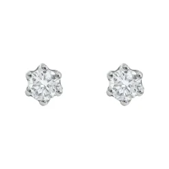 Pendientes Elia Diamantes Oro Blanco 18K