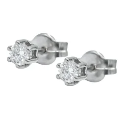 Pendientes Elia Diamantes Oro Blanco 18K