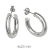 Pendientes Grosse 23mm Plata